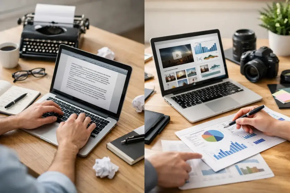 Copywriting vs Content Marketing im Vergleich